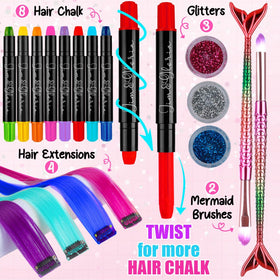Jim&Gloria twist-up chalk close-up revealing smooth dustless texture