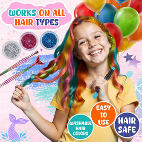 Jim&Gloria clip-in colored extensions detail for instant vivid color