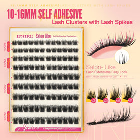 JIMIRE application demo placing a cluster under natural lashes for fast wear
