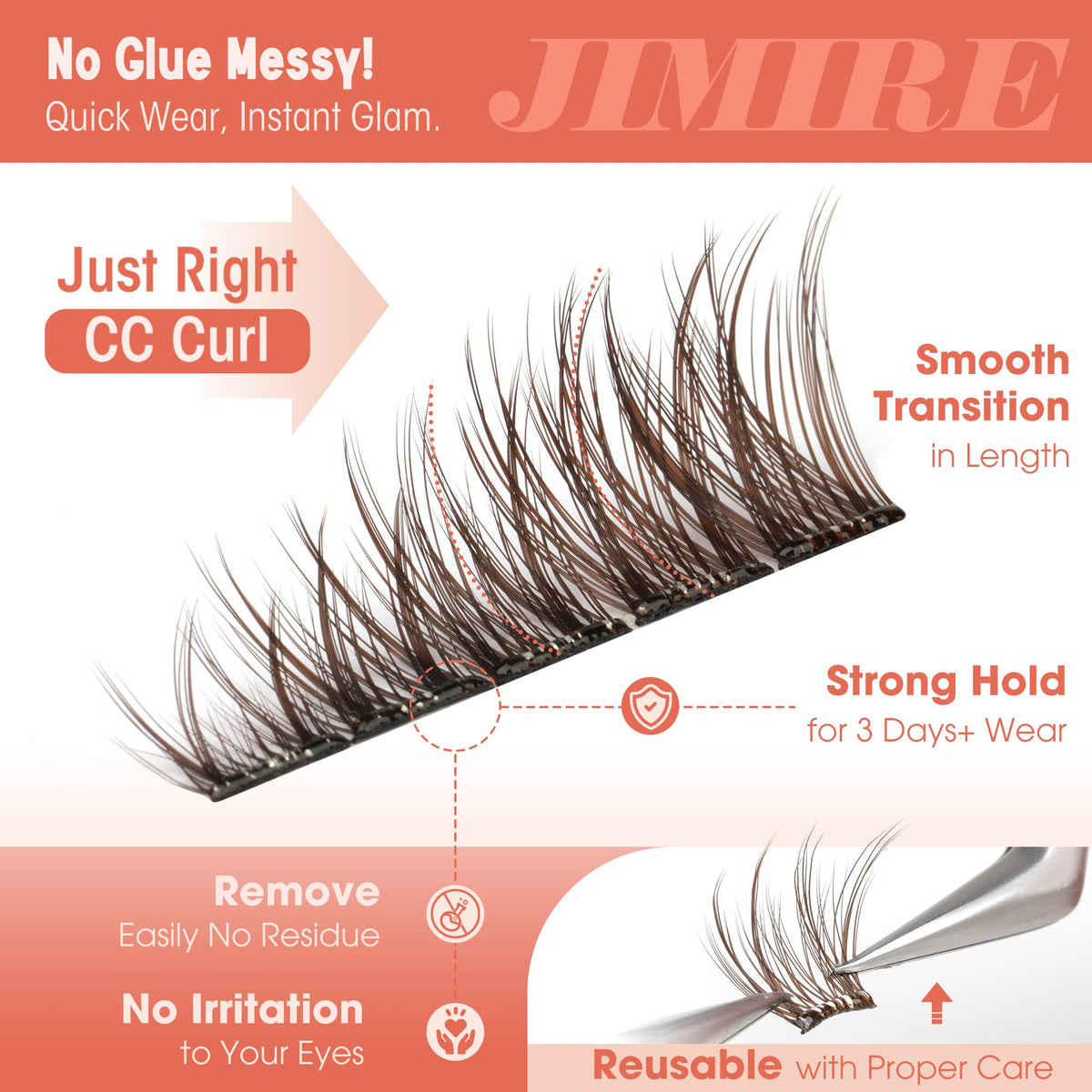 JIMIRE application demo pressing a cluster on lash line for ease