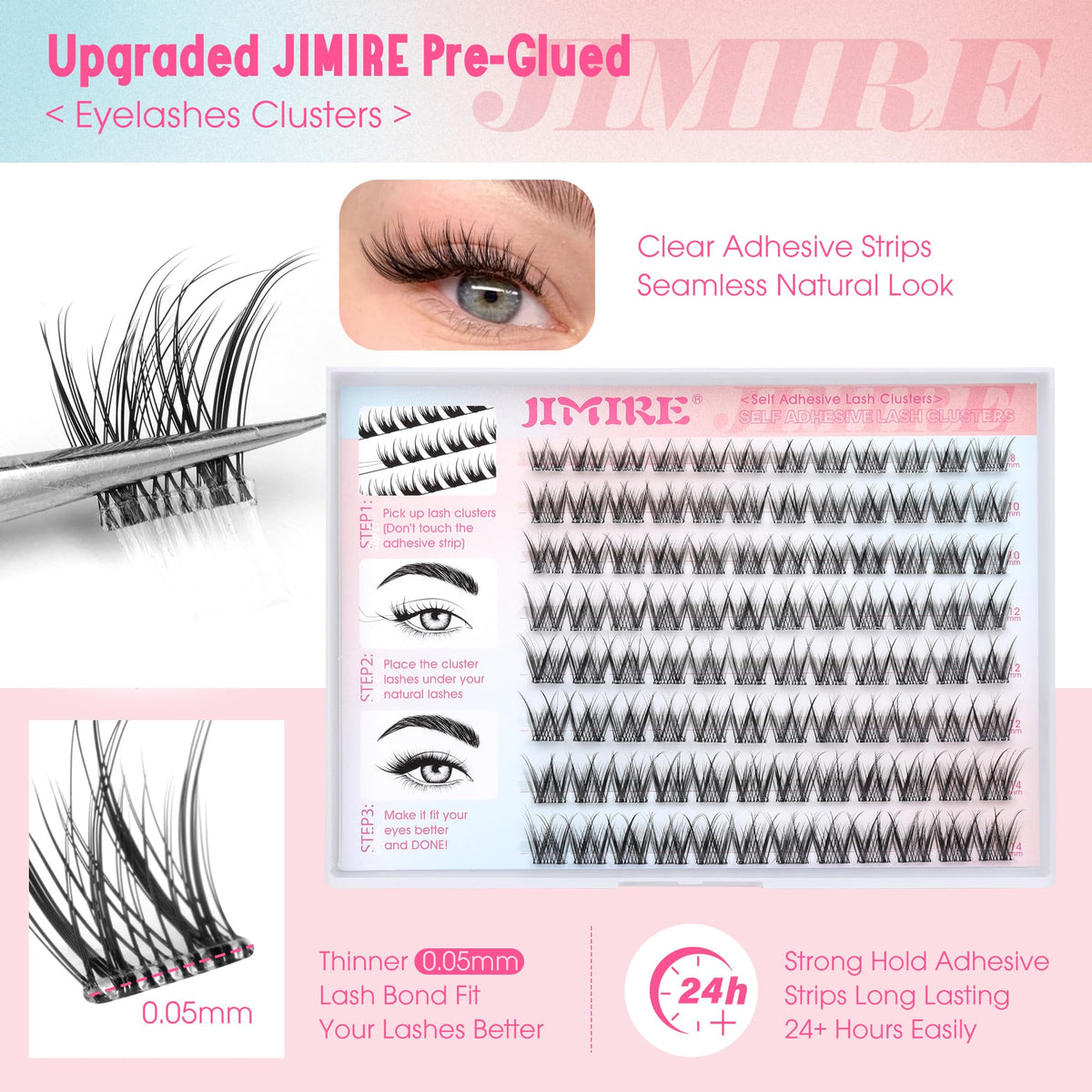 JIMIRE close-up of soft mink-like fibers showing natural texture and comfortable wear