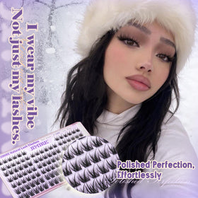 JIMIRE close-up of wispy cluster tips highlighting soft fibers and natural finish