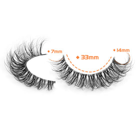 JIMIRE faux mink fiber detail highlighting fluffy 3D texture benefit