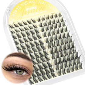 JIMIRE front packaging showing 132pc cat eye clusters and quick benefits