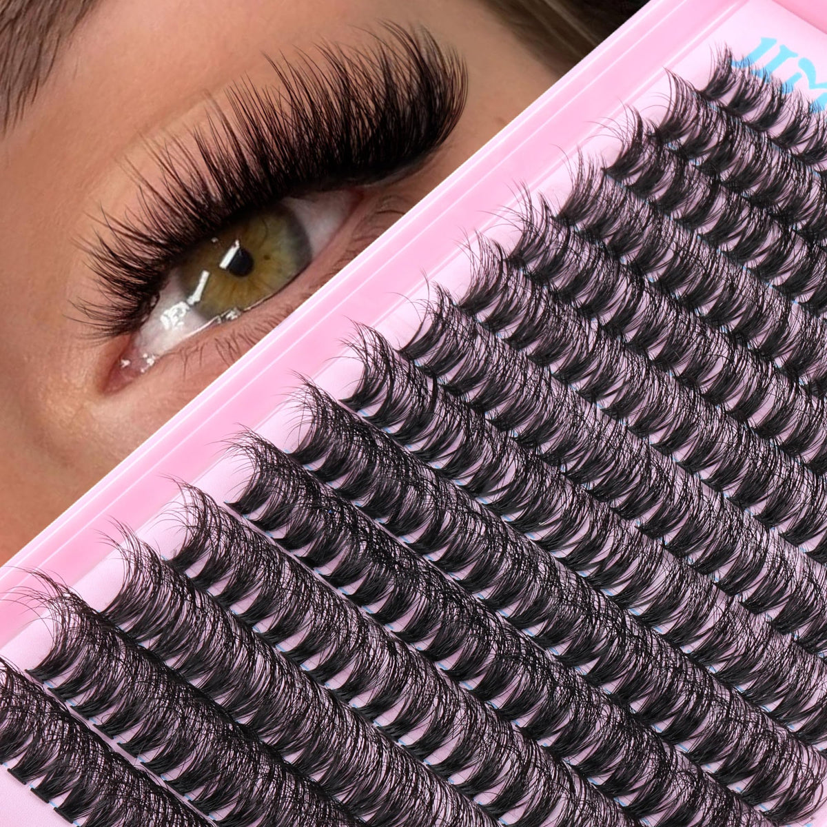 JIMIRE front packaging showing 280pcs clusters and lengths for quick styling