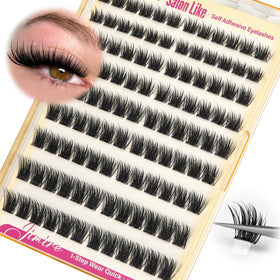 JIMIRE front packaging showing 108 pre glued lash clusters for quick application