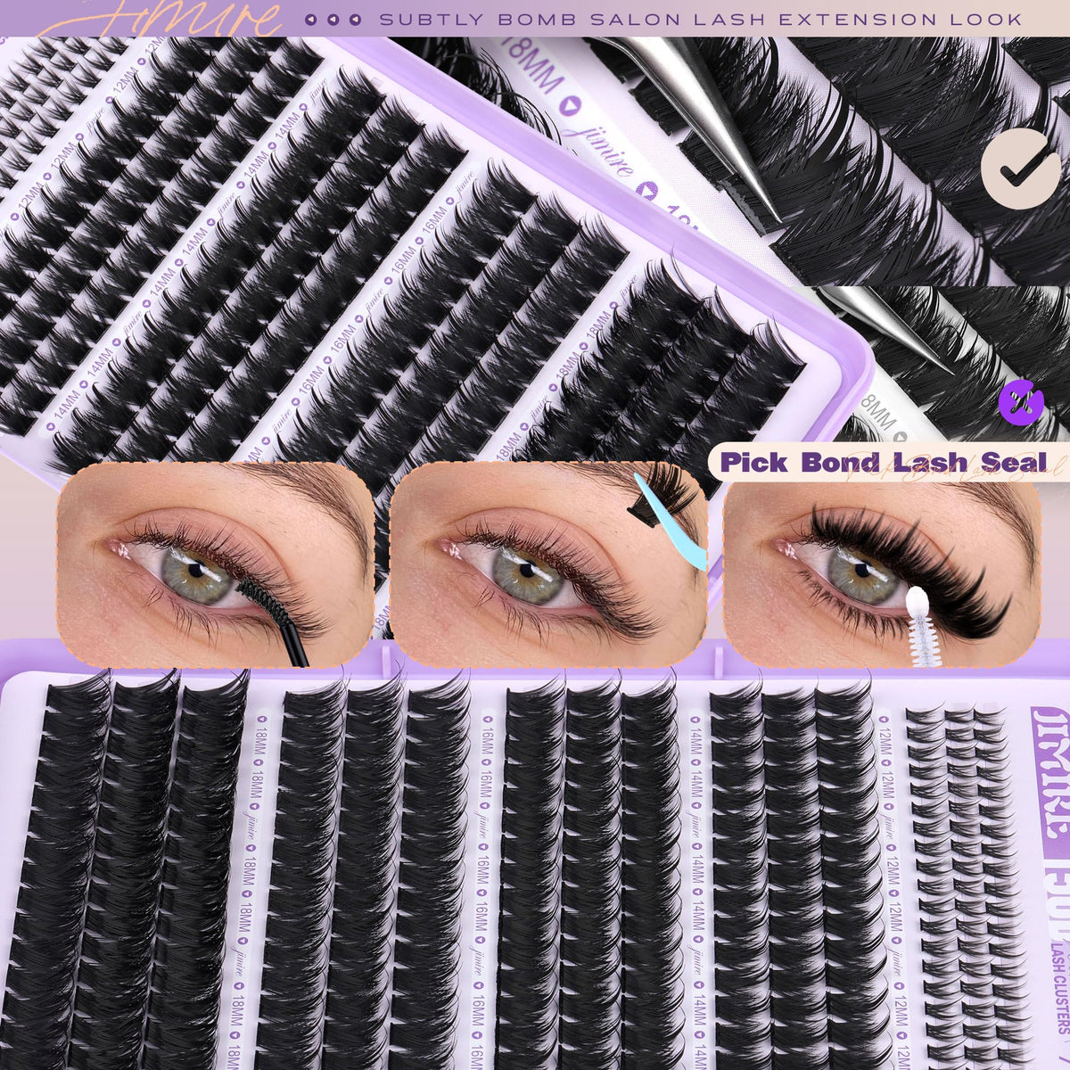 JIMIRE lifestyle cosplay setup illustrating dramatic, camera-ready lashes