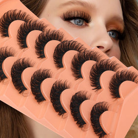 JIMIRE lashes in a makeup flatlay highlighting reusable everyday use