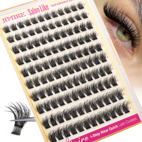 JIMIRE lifestyle makeup setting showing event-ready lashes instantly