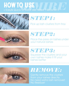 JIMIRE lifestyle model wearing lashes showing comfortable all-day wear