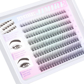 JIMIRE lifestyle photo of evening makeup with lashes adding defined glamour