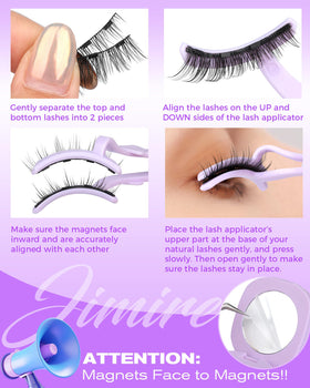 JIMIRE lashes next to coin for size comparison and portable design