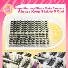 JIMIRE ruler showing 10–16mm lengths for graduated lash effect