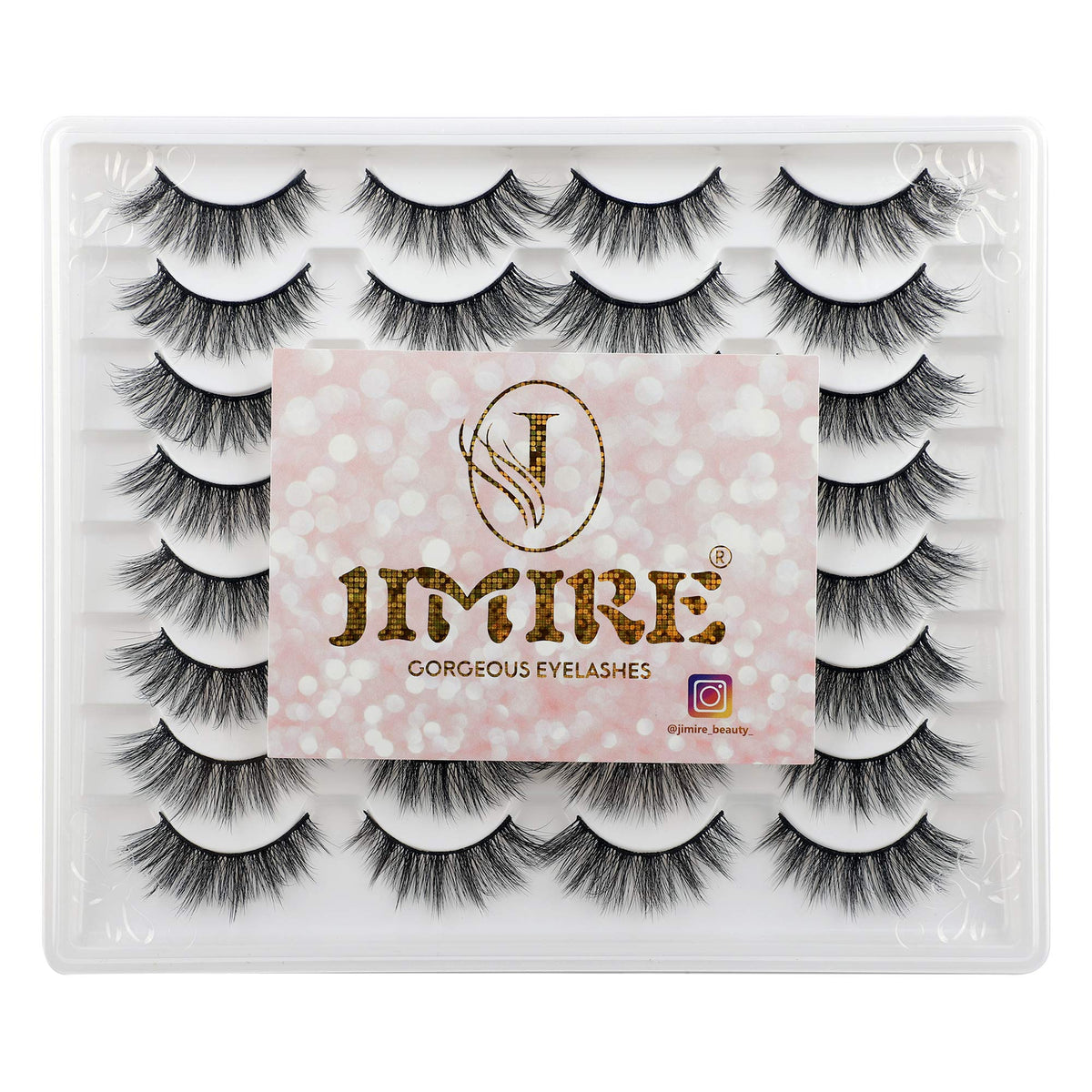 JIMIRE storage tray with lashes and tools to protect shape and reuse