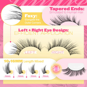 JIMIRE thin 0.04mm lash band detail for invisible lash line