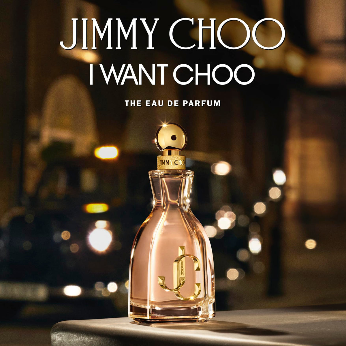 JIMMY CHOO close-up of spray nozzle and bottle texture for easy application