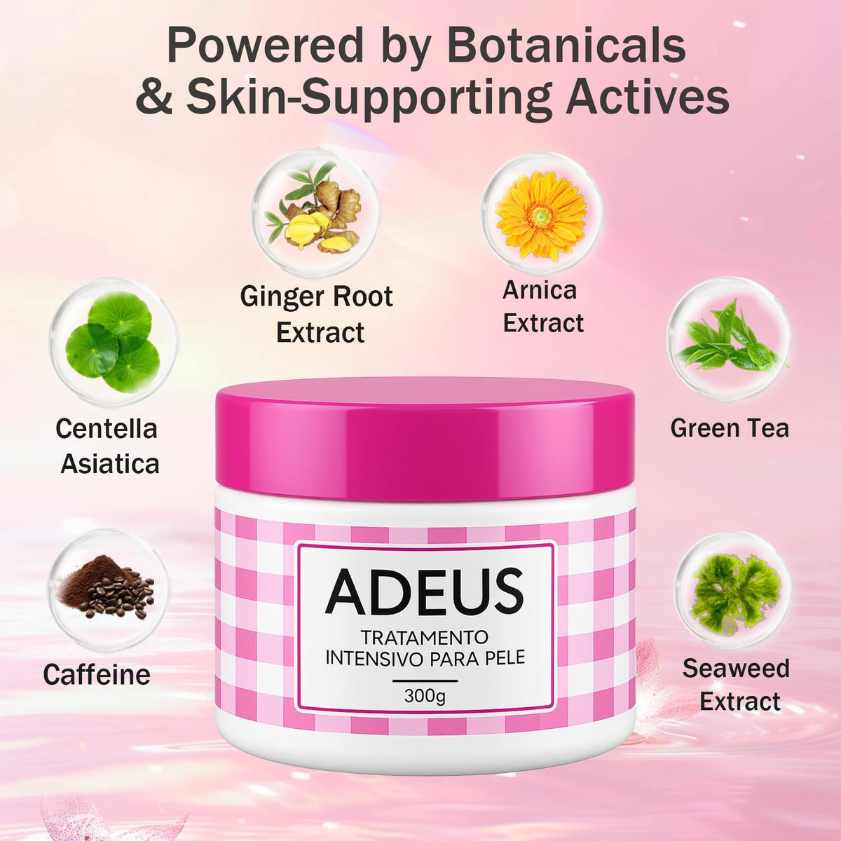 JINMAO ingredient label focused on arnica ginger caffeine benefits