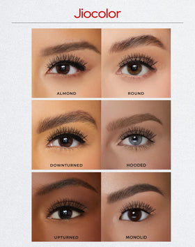 Jiocolor lashes in evening makeup setting, showing soft glam result