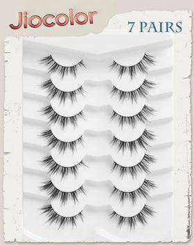Jiocolor lashes next to ruler showing 12mm and 13mm length for sizing clarity benefit