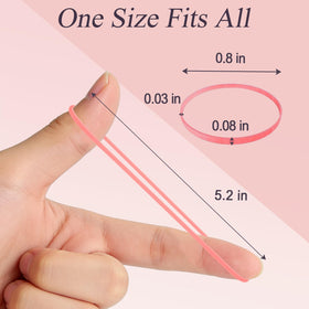 JIRIS band stretched between fingers showing elastic recovery and strength