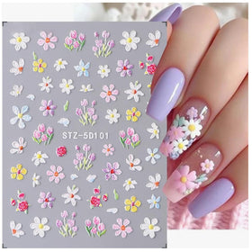 jmeowio 3D embossed close-up revealing layered petals and dimensional detail