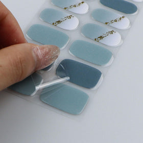 jmeowio cured nails under LED lamp showing durable glossy finish