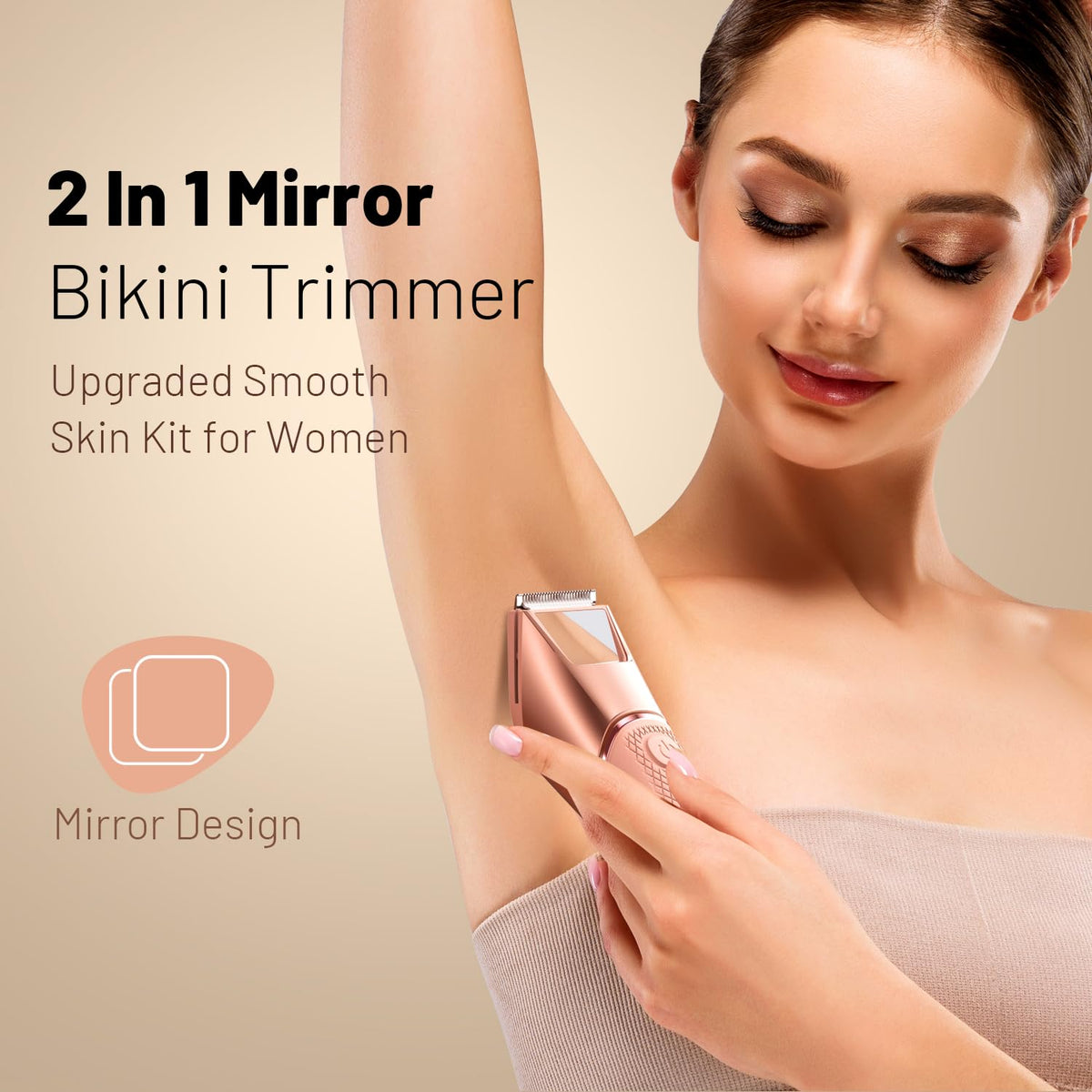 JMJDYITAO built-in mirror showing precise positioning and easier trimming
