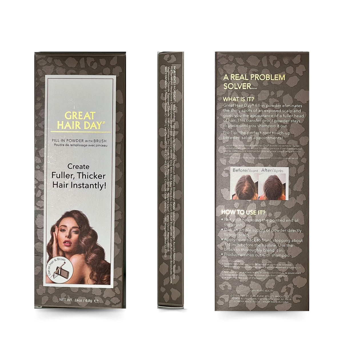Joan Rivers closed jar label highlighting product name and shade