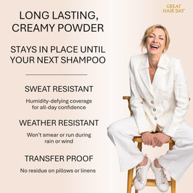 Joan Rivers product next to hand showing compact size and travel convenience
