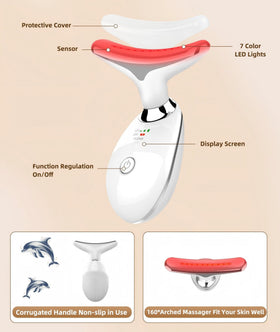 Jobazok used on neck in demo to show lifting motion and improved product absorption benefit