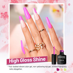 JODSONE application close-up on nails showing neat coverage and professional finish benefit