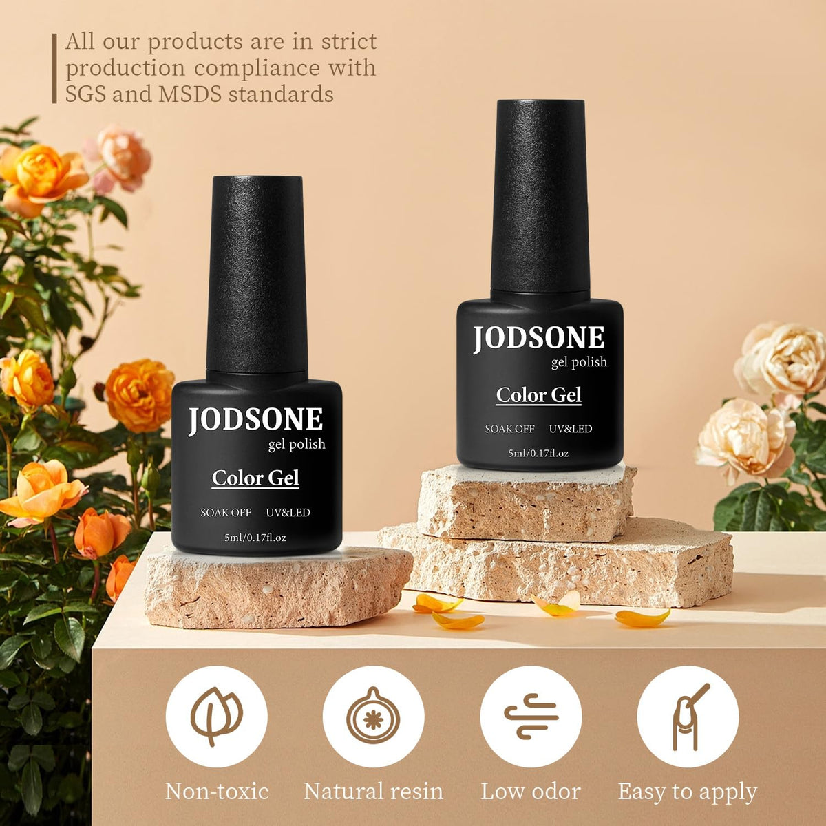 JODSONE application in use with lamp showing professional curing benefit
