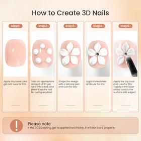 JODSONE gel applied on nail tip before curing, demonstrates structure benefit