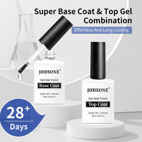 JODSONE base coat close-up highlighting brush and bottle neck for precise, even application benefit