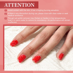 JODSONE before and after nails showing softened gel removal benefit