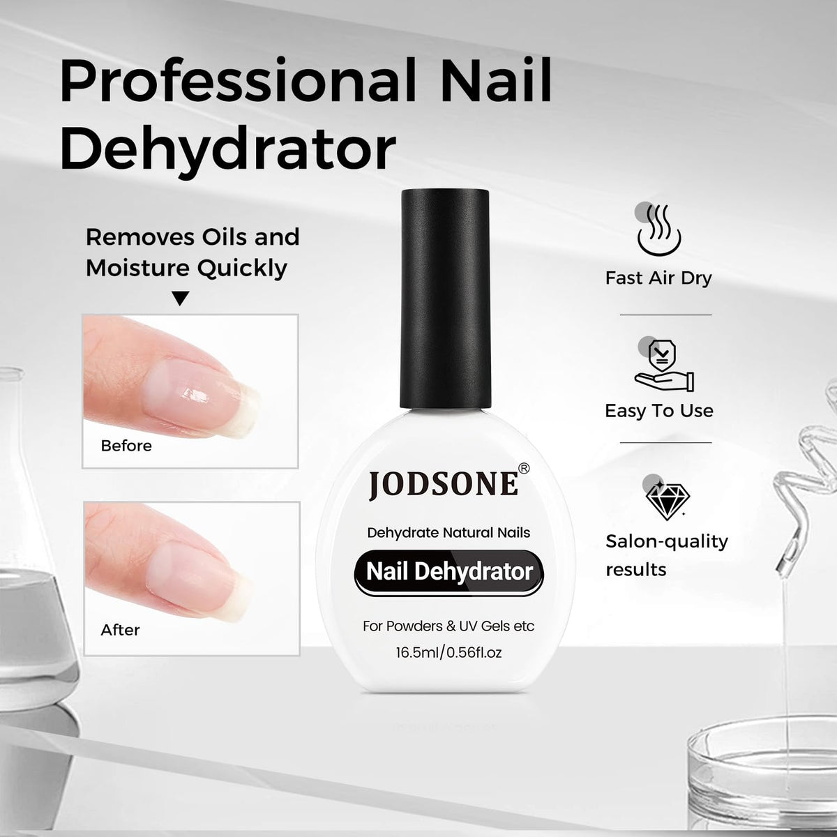 JODSONE bottle close-up showing label detail and easy application