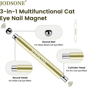 JODSONE close-up of 6mm and 8mm cylinder and 8mm ball magnet detail for varied effects