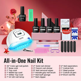 JODSONE spread of 32 gel colors top-down to help choose shades easily