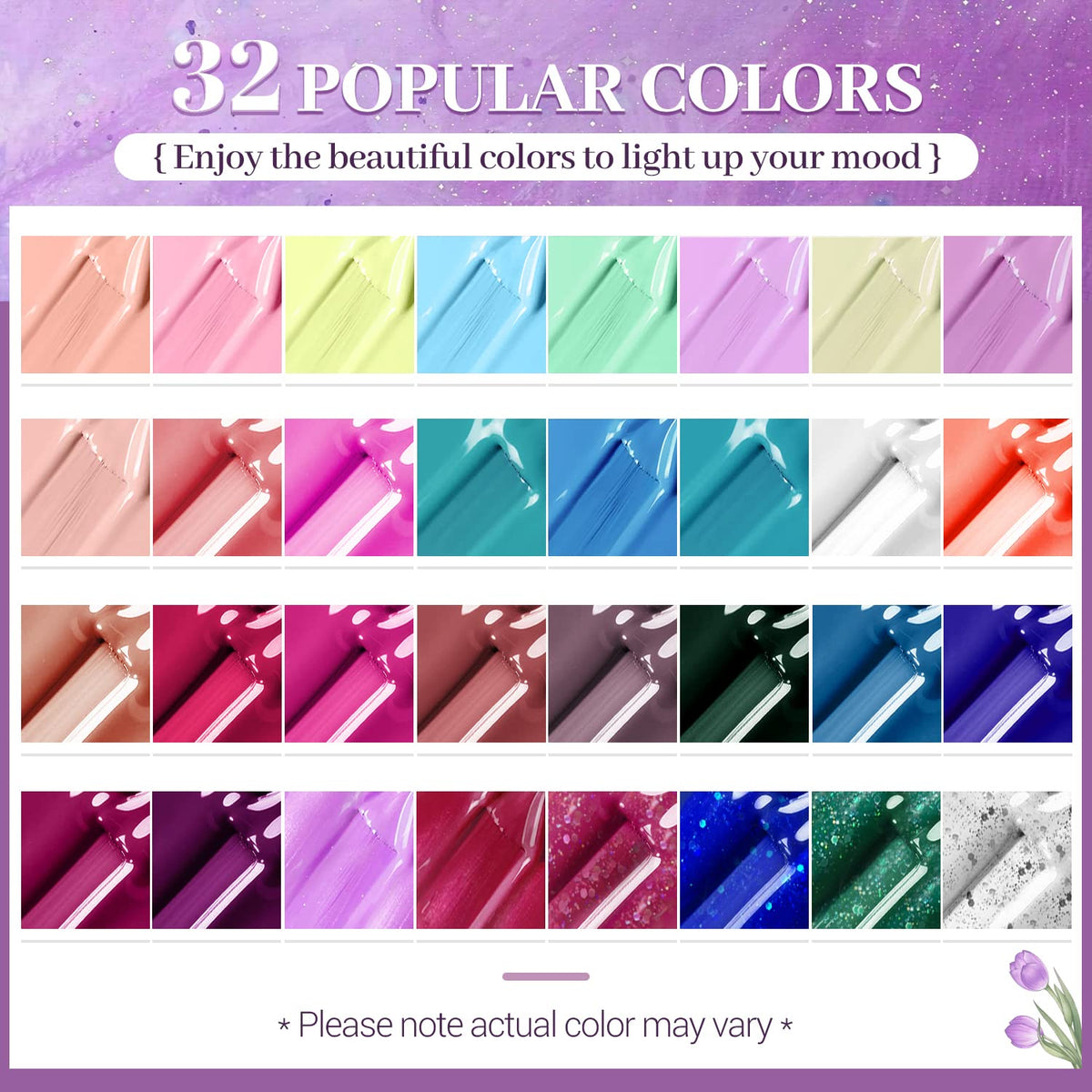 JODSONE color row closeup highlighting shade range and smooth finish