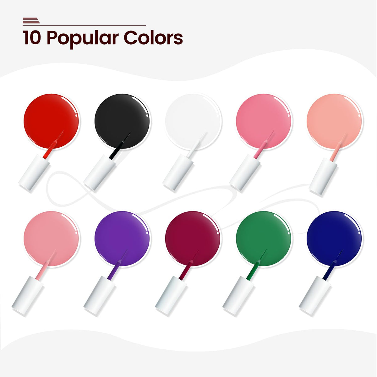 JODSONE color swatches on wheel demonstrating vibrant pigment payoff