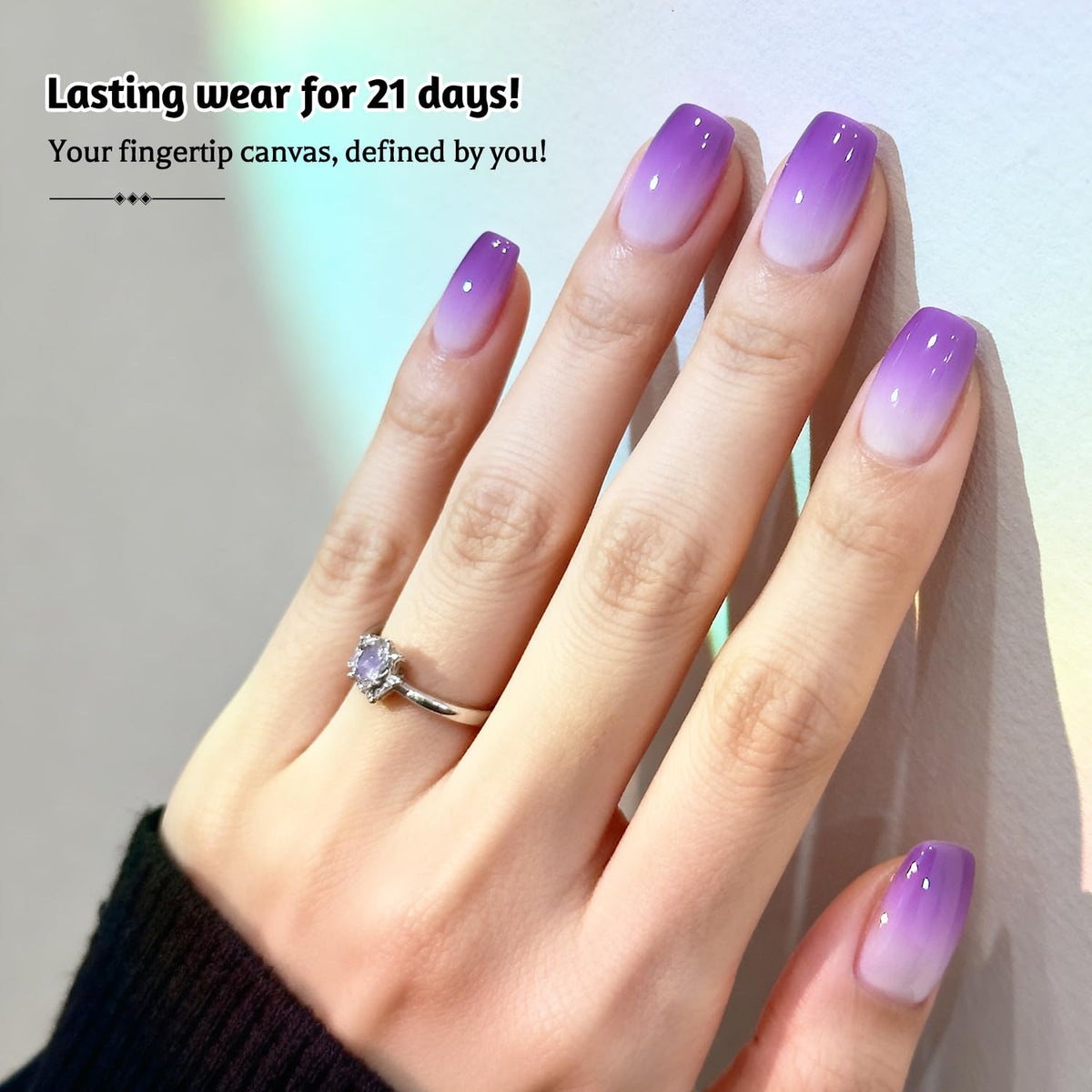 JODSONE finished French gradient nails showcasing seamless fade for elegant results