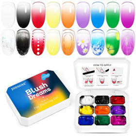 JODSONE front packaging showing nine gel bottles and set overview benefit quick selection