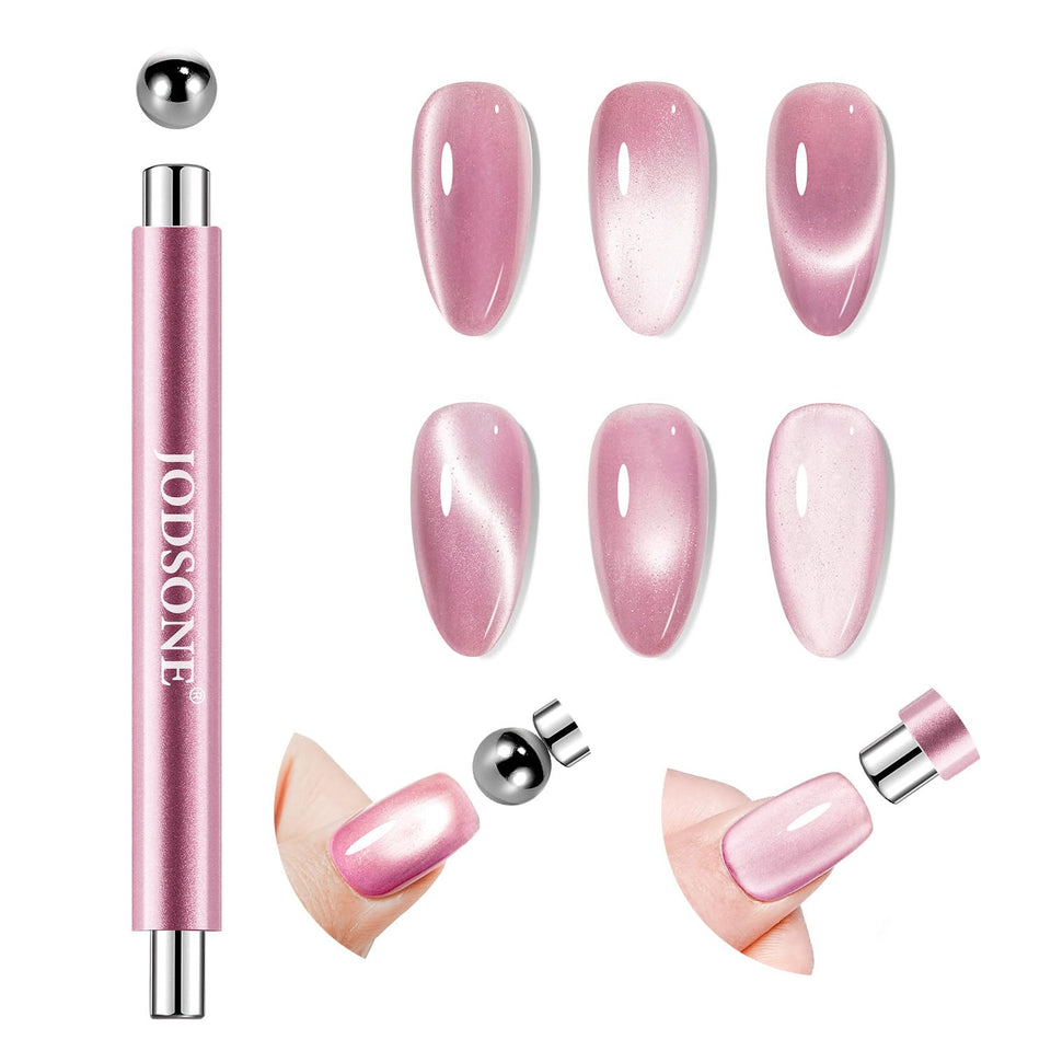JODSONE front view of pink gold magnet pen showing elegant finish and easy control