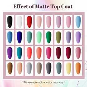 JODSONE swatches showing glossy versus matte finishes for choice