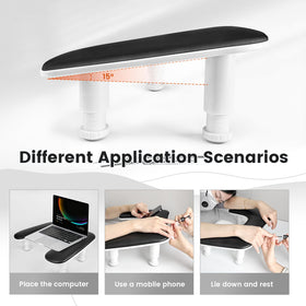 JODSONE adjustable height mechanism showing three settings for ergonomic positioning