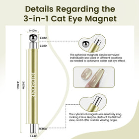 JODSONE tool held above nail creating cat-eye pigment pull for quick salon-quality results