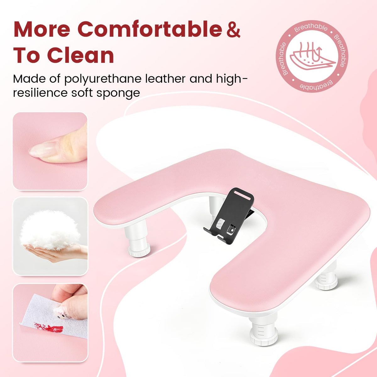 JODSONE in-use salon shot with technician using rest to reduce wrist strain