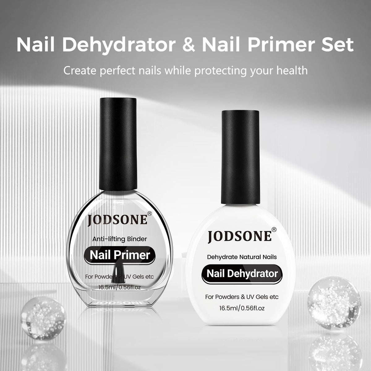 JODSONE in salon use on a technician prepping a client's nails