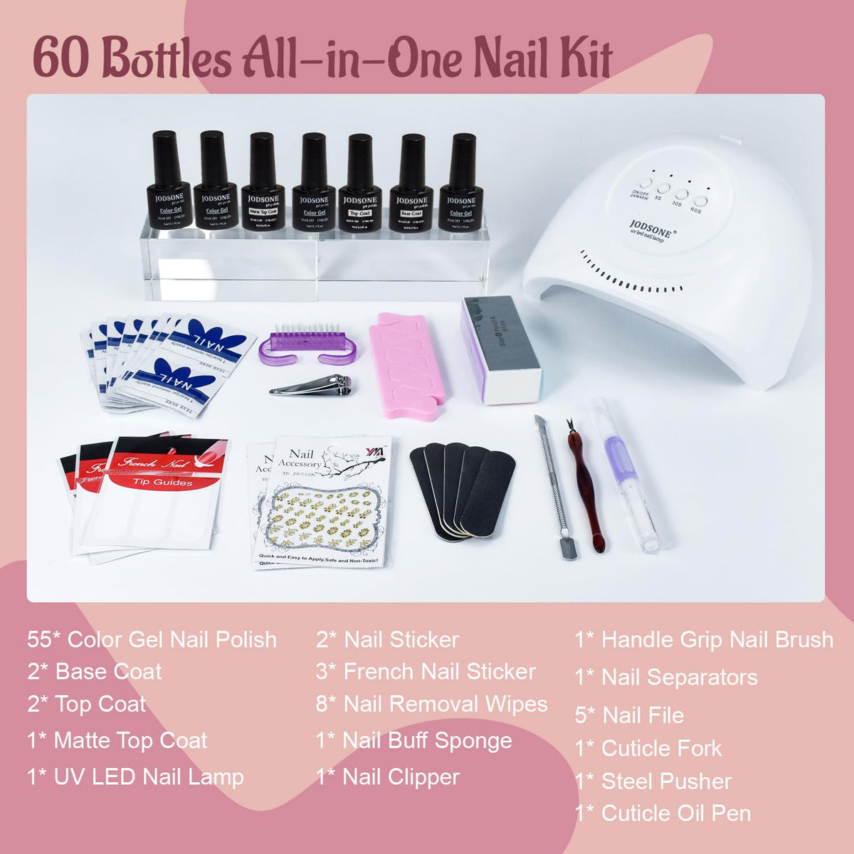 JODSONE lamp in use curing nails quickly and evenly
