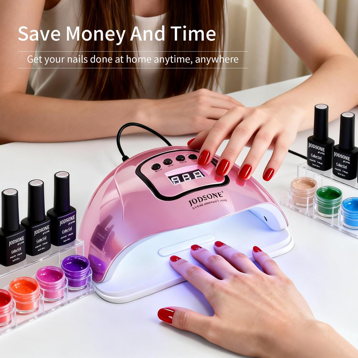 JODSONE on vanity lifestyle shot highlighting stylish home display benefit